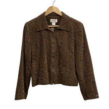Load image into Gallery viewer, Brown Textured Zip Jacket