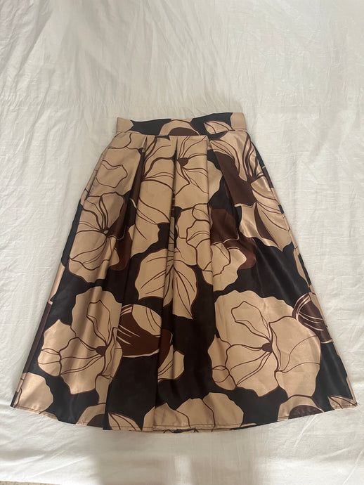 Handmade Floral A-Line Skirt