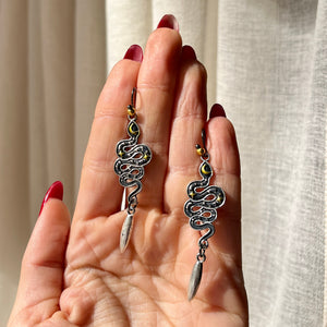 Snake Earrings ☾ ⋆⁺₊⋆