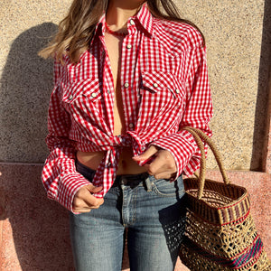 Vintage Levis Gingham Western Shirt ❤️