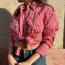 Load image into Gallery viewer, Vintage Levis Gingham Western Shirt ❤️