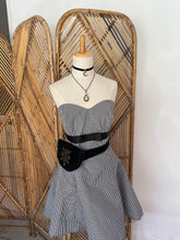 Load image into Gallery viewer, Strapless Gingham A-line Party Dress