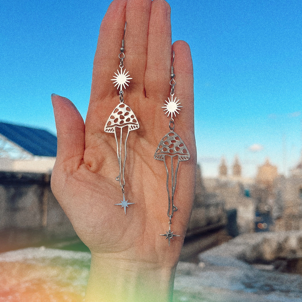 Mystical Mushroom Earrings 🍄