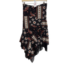 Load image into Gallery viewer, Asymmetrical Floral Skirt