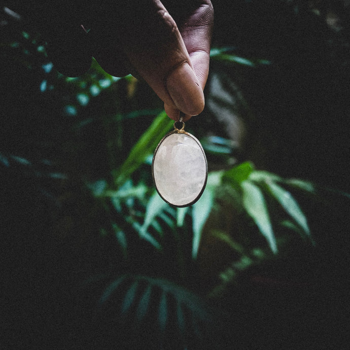 Polished Rose Quartz Dainty Pendent