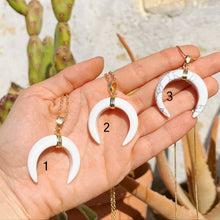 Load image into Gallery viewer, Howlite Horn Pendent Necklace