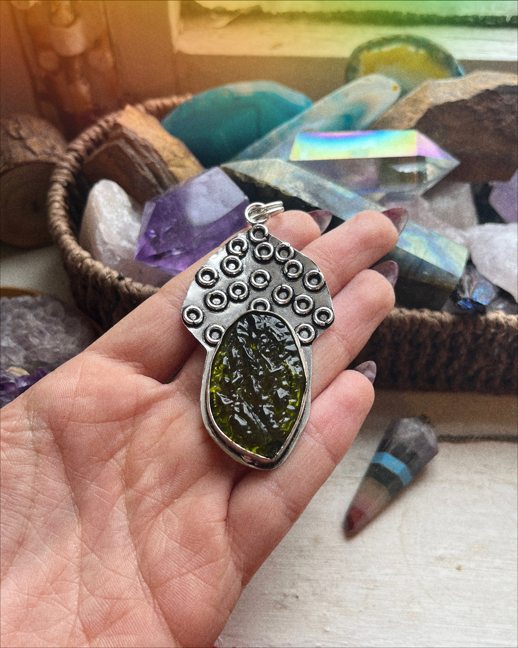 Moldavite Pendant