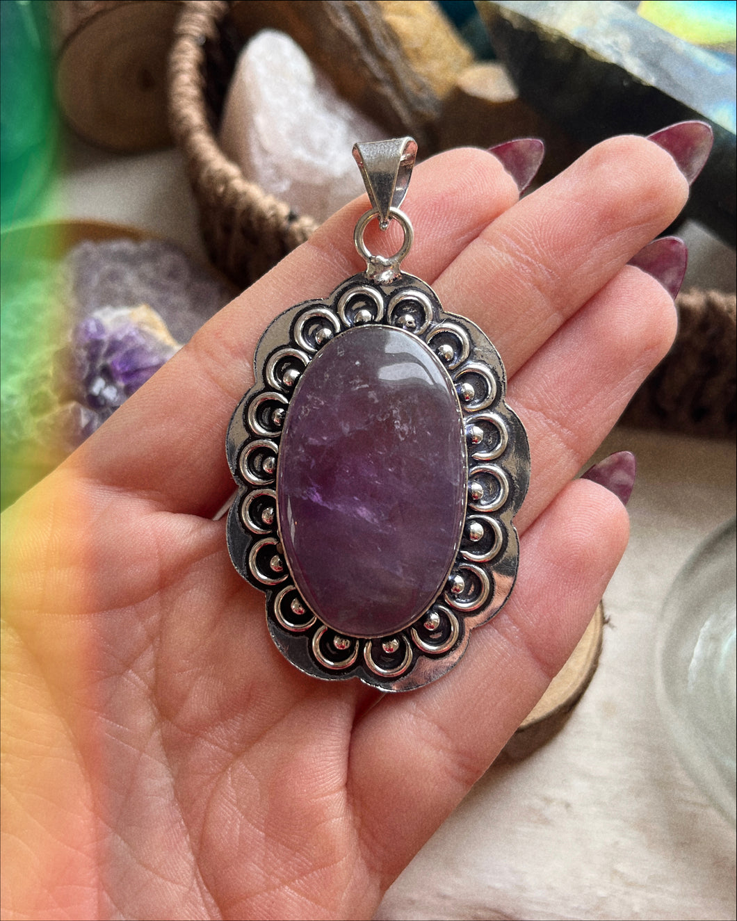 Sage Amethyst Pendant