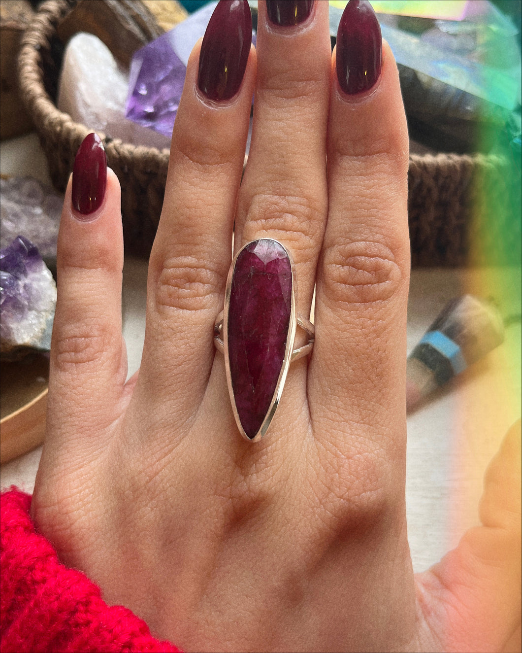 Kashmir Ruby Ring