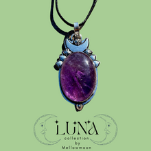 Load image into Gallery viewer, Amethyst Sage Luna Pendant