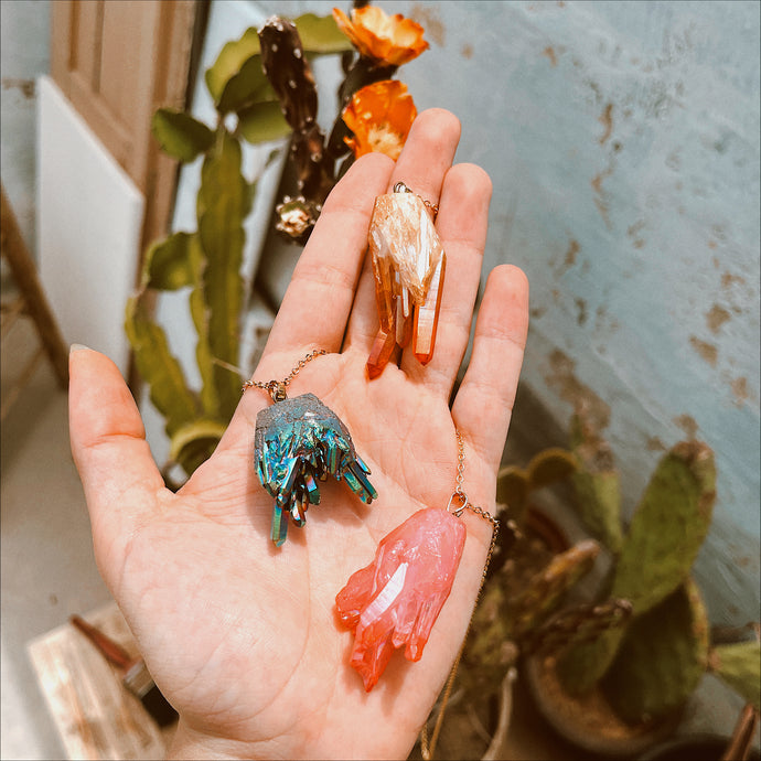 Druzy Point Necklace ✨