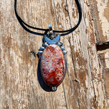 Load image into Gallery viewer, Crazy Lace Agate Luna Pendant