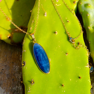 Blue Kyanite Pendant Necklace