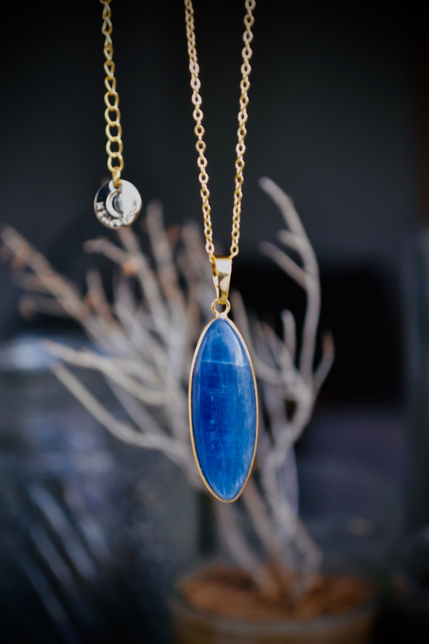 Blue Kyanite Necklace with Quartz – Irinasburg MoonChild.NYC