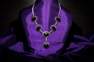 Black Obsidian necklace in Silver 925