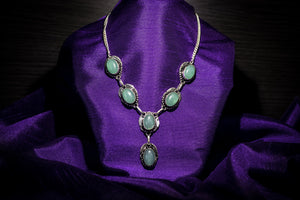 Chalcedony necklace in Silver 925