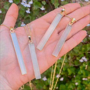 Selenite Pendant Necklace