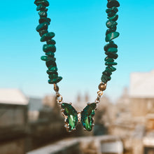 Load image into Gallery viewer, Butterfly gemstone necklaces