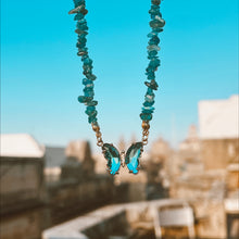 Load image into Gallery viewer, Butterfly gemstone necklaces
